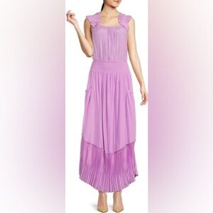 RAMY BROOK
Baylor Pleated Blouson Maxi Dress XS